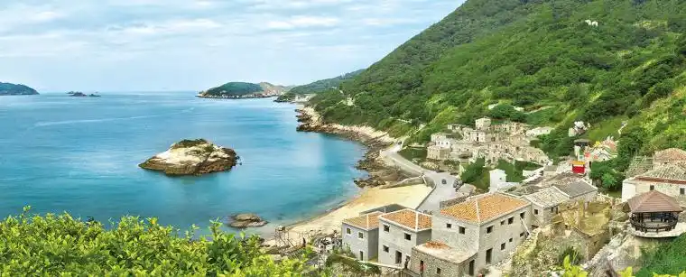 台湾马祖芹壁村金银花茶茶叶海产品文化创意食品包装设计与宣传画册