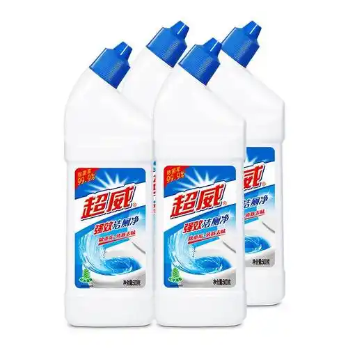 超威洁厕液洁厕净洁厕灵马桶清洁卫生间除垢500g*4清洁剂除臭神器 17.