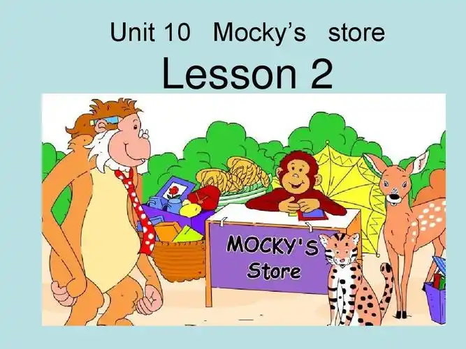 最新北师大版三年级下英语-unit 10 mockys store(7) 课件ppt