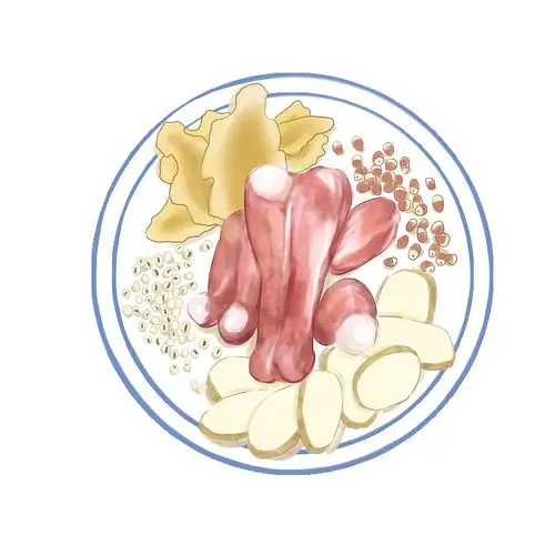 原创作品:手绘汤疗食材