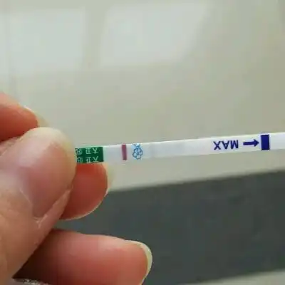 昨天开始早孕试纸测到很浅的两条杠,这麼短时间能测出怀孕嘛,这是已经