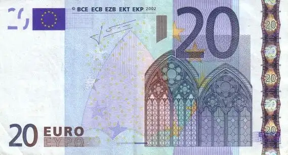 二十欧元纸币