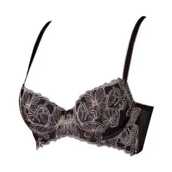 triumph/黛安芬性感蕾丝水袋杯柔美蝴蝶杯集中聚拢文胸16-8370 黑色