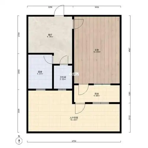 二环内36平26w一楼带院的小房子来了