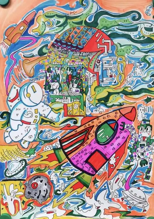 科技志愿奇思妙想创想未来科技畅想绘画活动圆满落幕