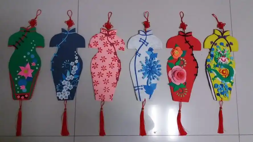 儿童手工超轻粘土中国传统旗袍木子老师