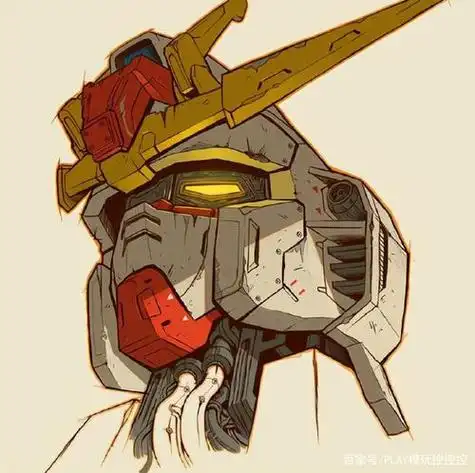 个性高达头像插画丧尸初号机乱入