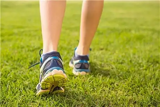 特写,女性,跑步,脚