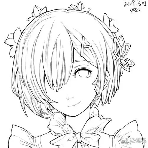 临摹头发的训练—线条线稿提高练习 举报