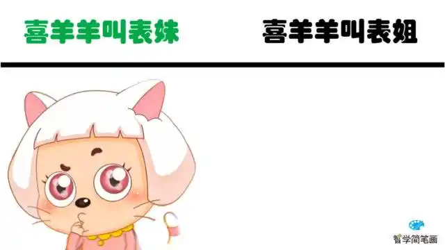 冰冰羊被喜羊羊叫表妹时vs被叫表姐时,气质与身段,妥妥的御姐范