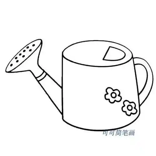 洒水壶简笔画 浇花洒水壶简笔画
