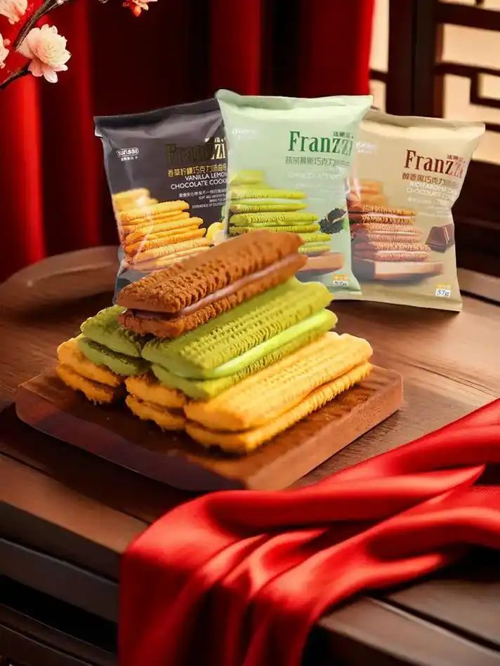 法丽兹夹心曲奇饼干酥脆醇香丝滑细腻香浓春日美味#谁懂这一口的 - 抖