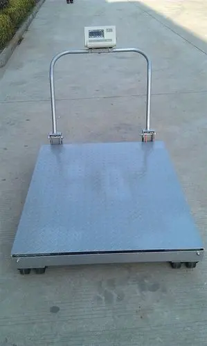 可移动式小型地磅1吨不锈钢电子地磅秤