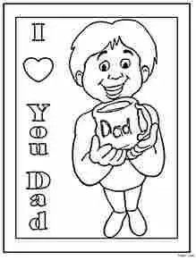 父亲节贺卡简笔画英文