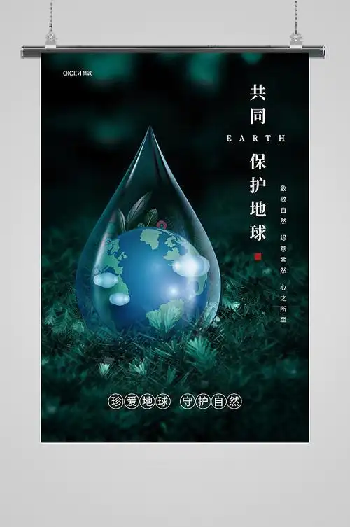 保护地球宣传海报