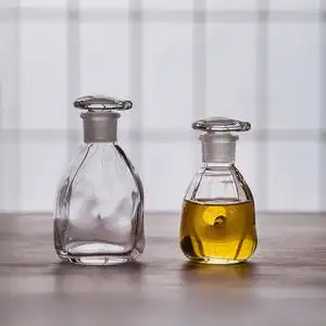 同合日本进口回流设计玻璃酱油瓶日式手作简约防漏餐桌调味油瓶子