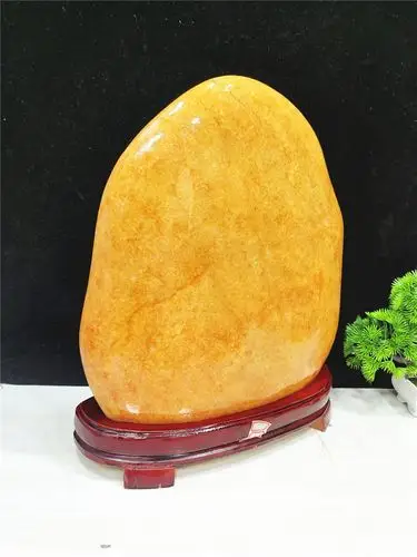 玉金丝玉原石摆件收藏奇石观赏石黄色玉石风水石头 图片色【图片 价格