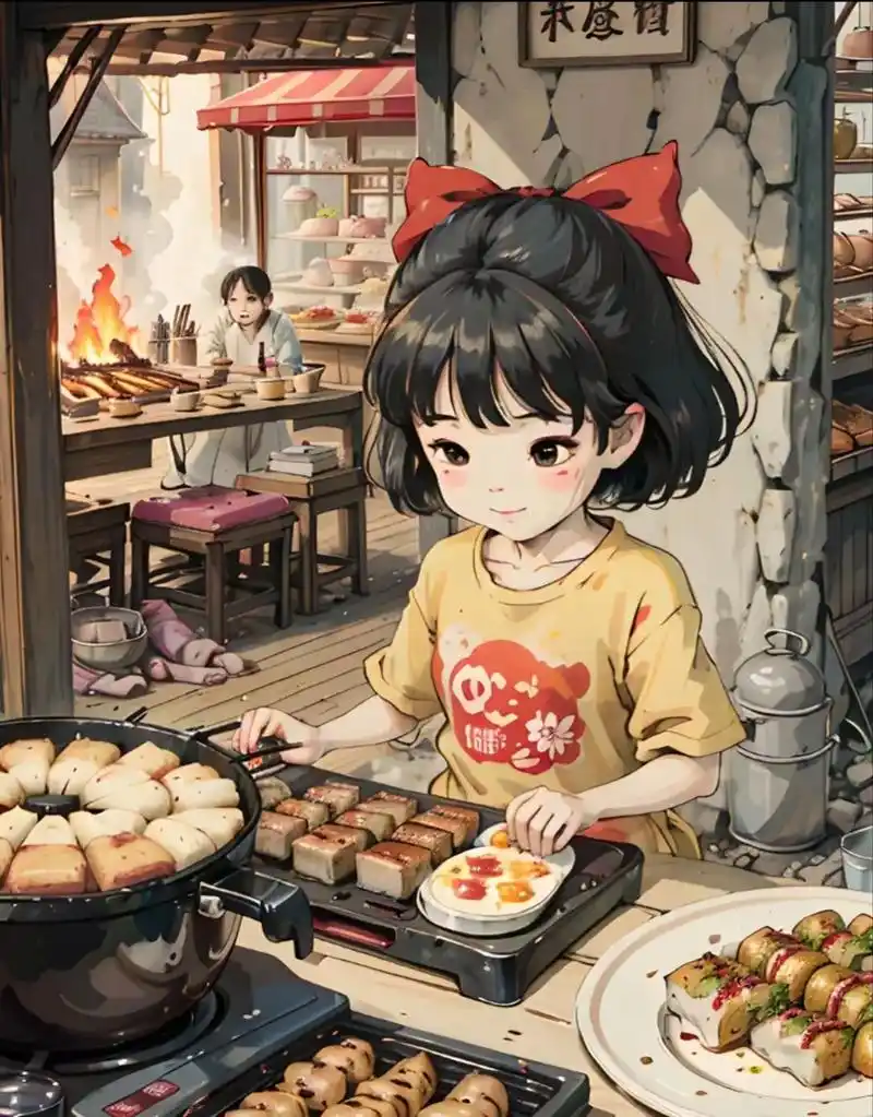 烧烤女孩.#优质头像 #氛围感拉满的头像 #我又来送图啦   - 抖音