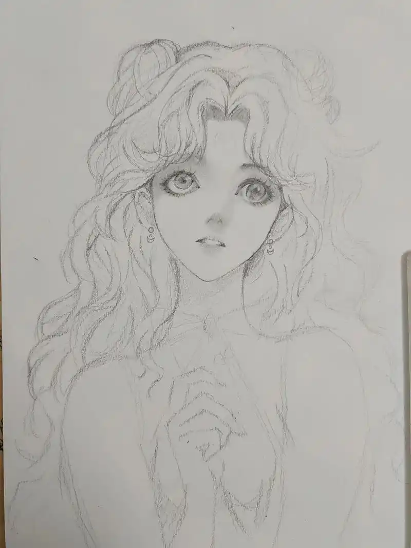 绘画过程 #动漫 #动漫美女 #动漫手绘 #美少女战士   - 抖音