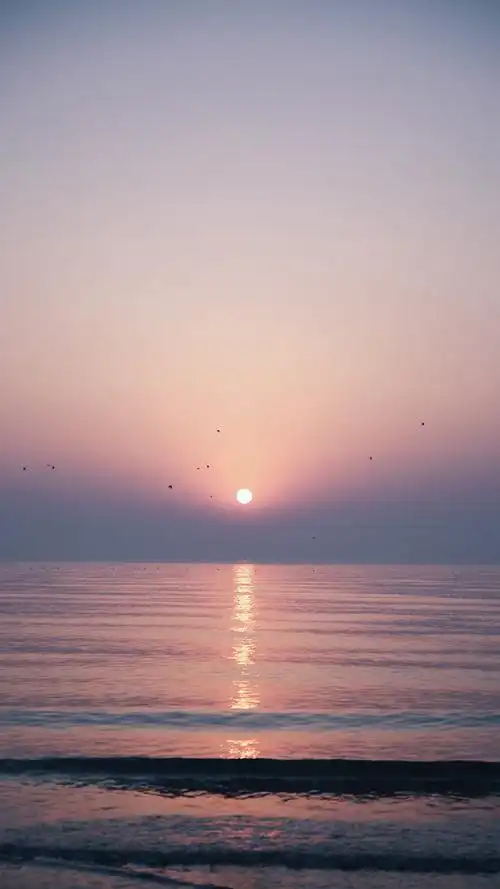 唯美海边日出美景高清桌面壁纸