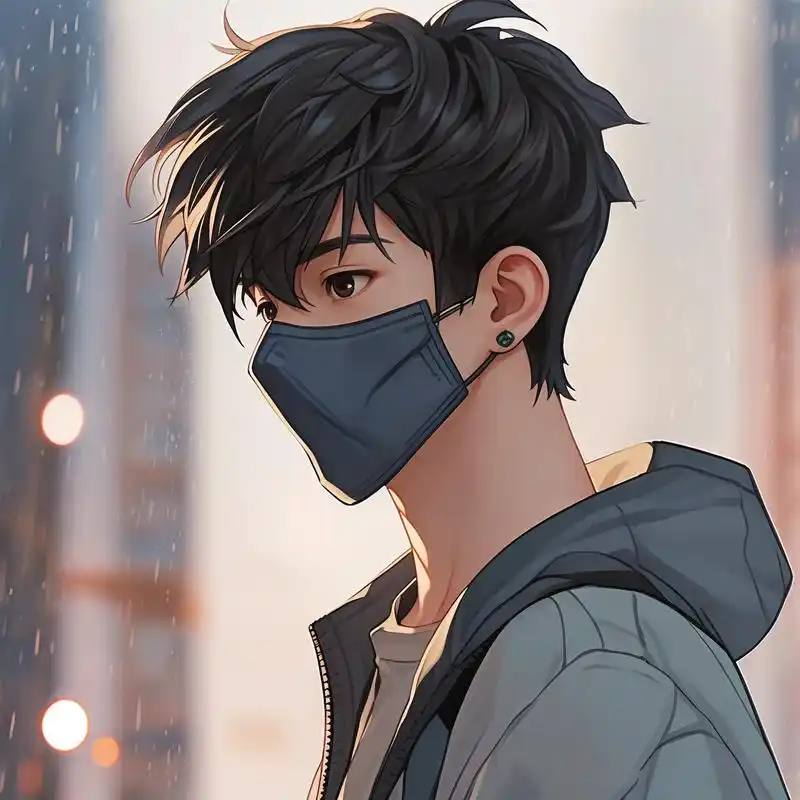 亲们,这次给大家带来一组超酷的男生口罩头像!