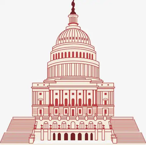 粉红美国国会白宫