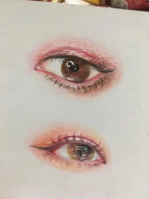 彩铅眼睛