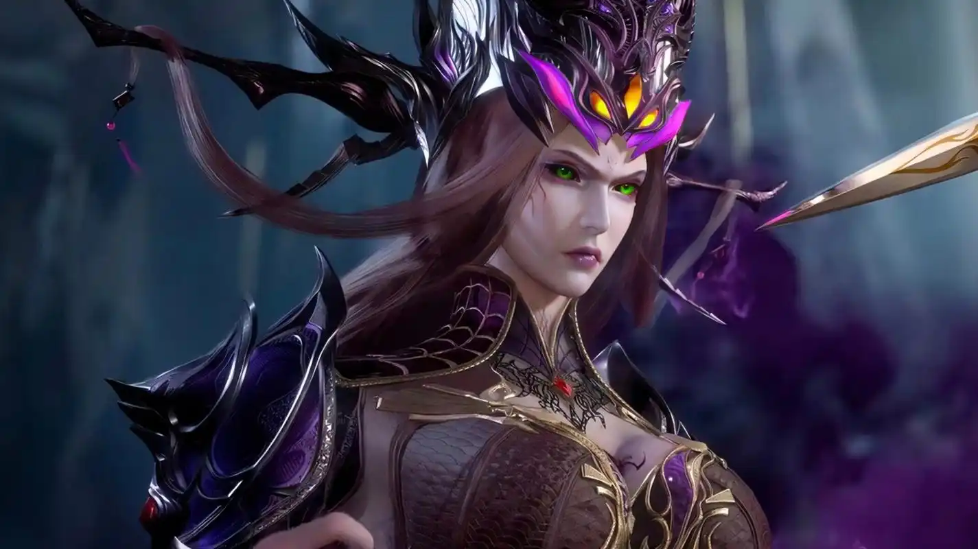 比比东神装壁纸 比比东最终也成神了,跟她修炼得挺像成了罗刹神