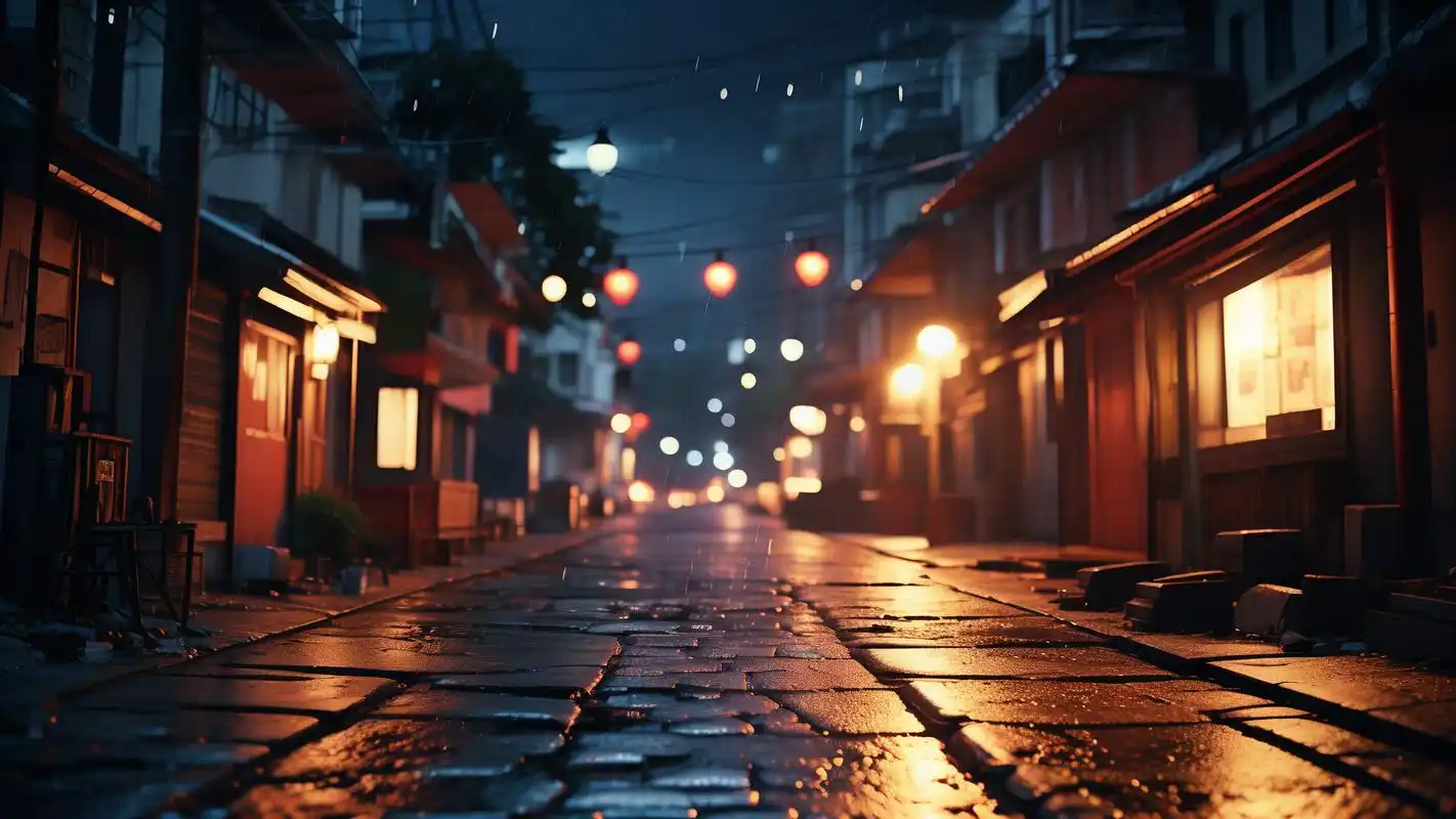 91深夜伤感街景,情绪拉满92