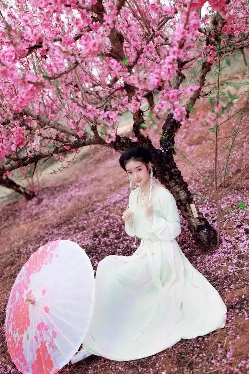 桃花树下桃花仙