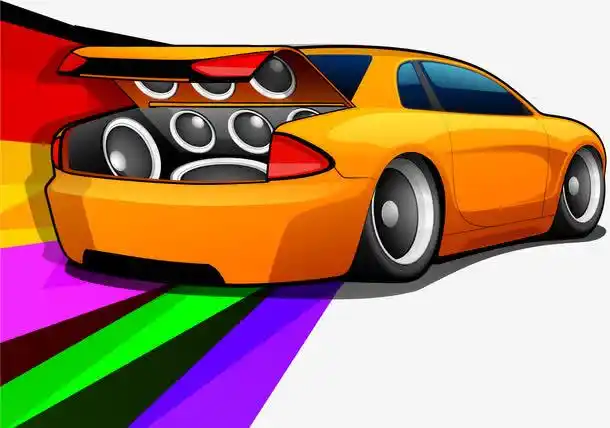 关键词 : 矢量车,卡通车,黄色轿车,经典车,车尾