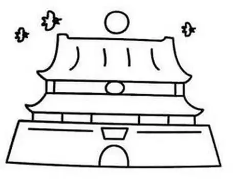 首都北京的简笔画