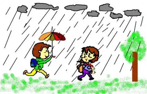 雨中送伞,共同成长