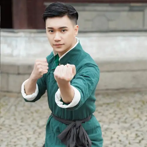 珂卡新款民国长衫武侠古装长袍黄飞鸿同款武师民族服装