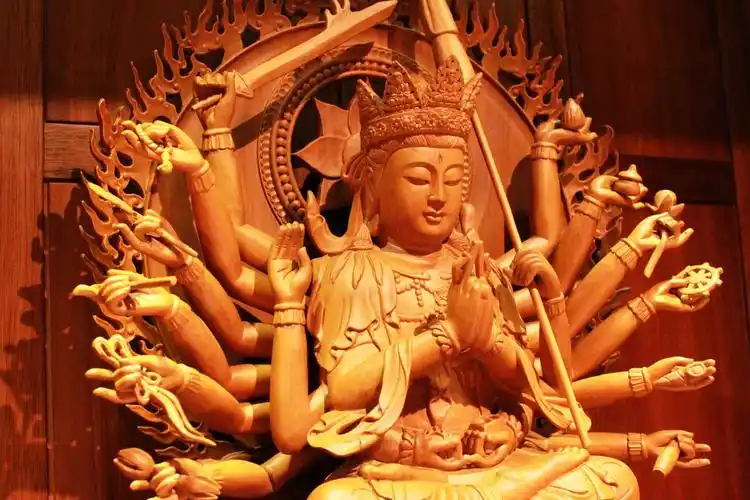 准提佛母 / 背光 / 尺六 111111-禾丰宗教文物