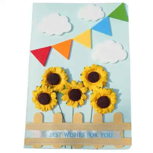 教师节创意贺卡diy手工制作材料包儿童感恩立体送老师花束礼物