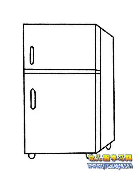 立体式冰箱简笔画3