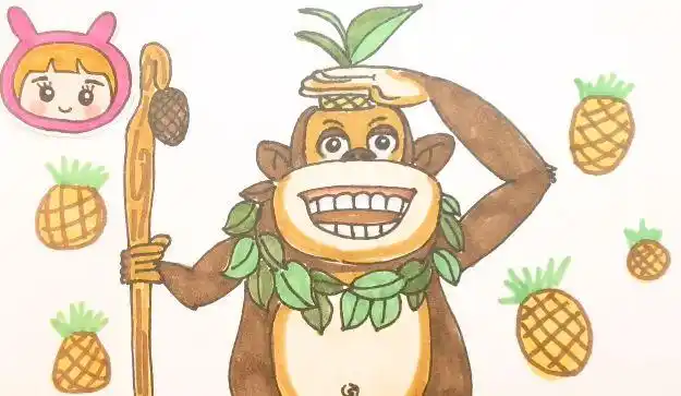 【动漫绘画馆】-熊出没 吉吉国王~5岁