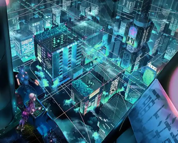 娱乐科幻小说地点城市动漫人物动漫女孩市容sciencefictioncityanime
