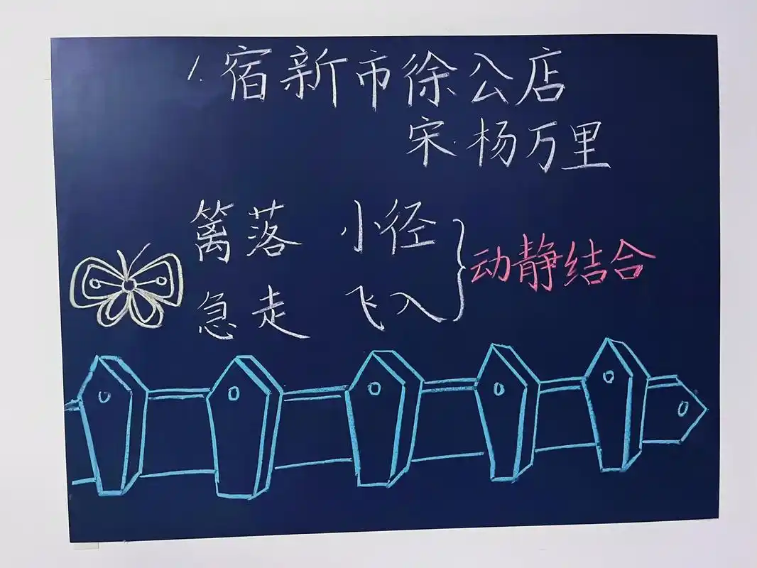 与逐字稿配套的板书设计.宿新市徐公店 清平乐 村居 乡下人家 - 抖音