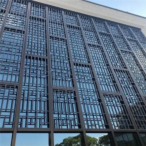 铝合金仿古花格外墙防护装饰材料