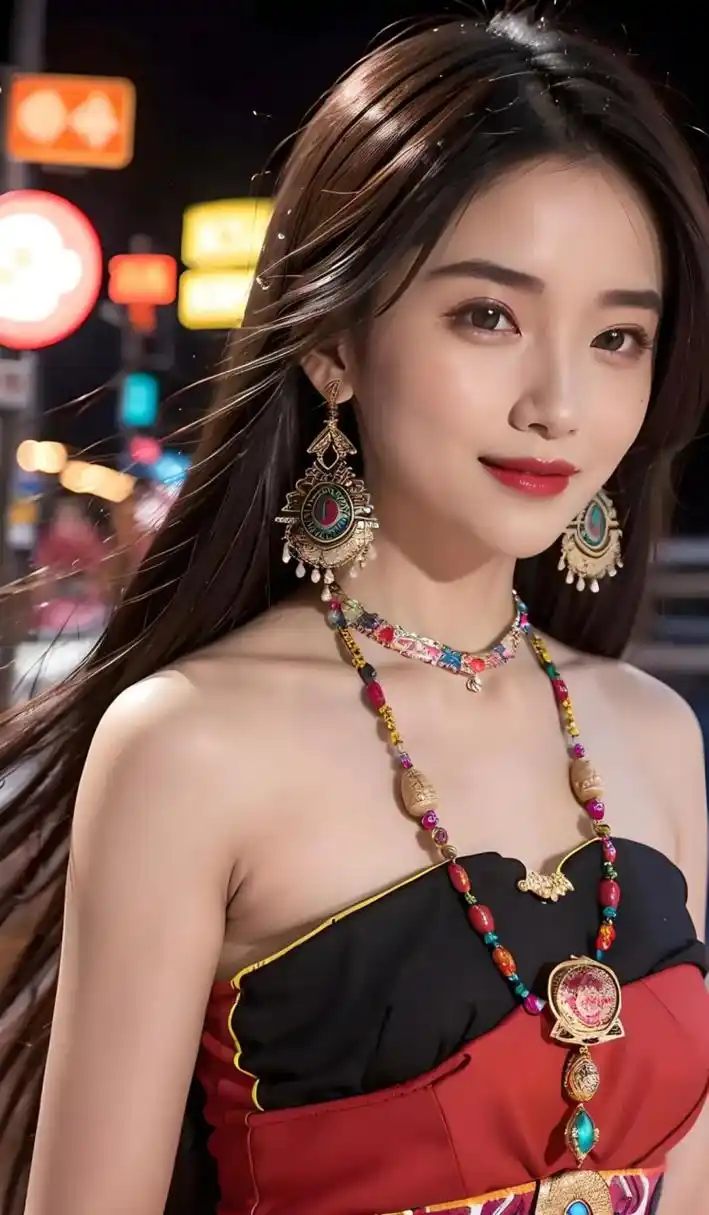 ai美图-少数民族美女#美女# #气质美女