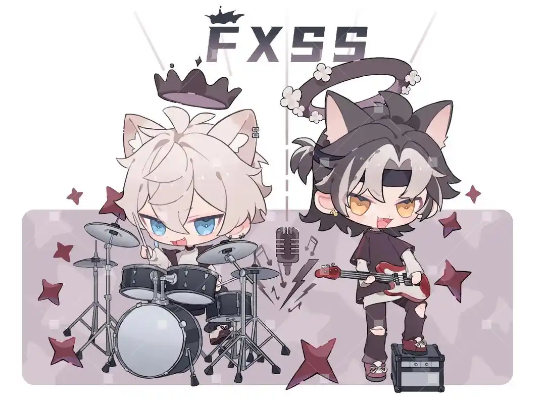 双人q版插画.稿件#插画 #接稿 #q版 #画画 #绘画 - 抖音