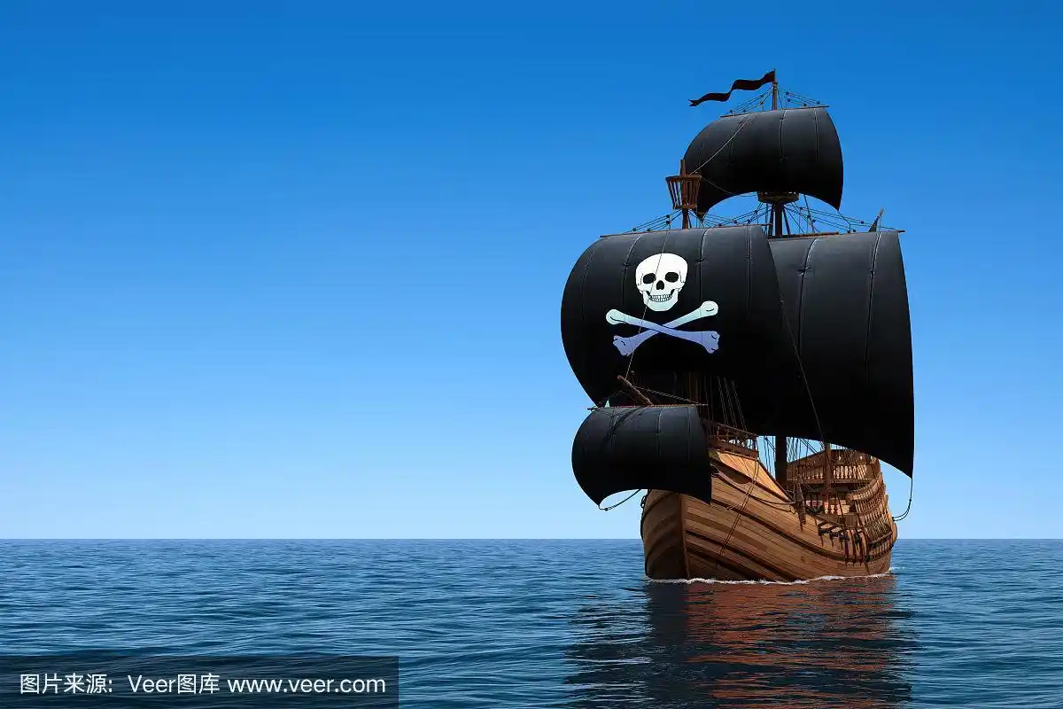 海上的海盗船