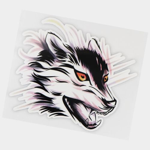 凶猛狼头车贴霸气个性改装车身货车摩托车划痕遮挡防水装饰大贴画