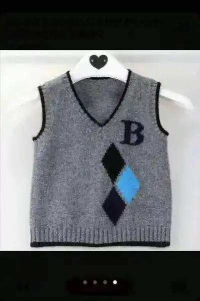 帅气可爱的男童小背心针织教程