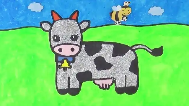 奶牛简笔画 奶牛简笔画图片