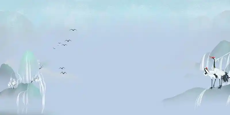 蓝色简约商务环境保护世界湿地日展板背景