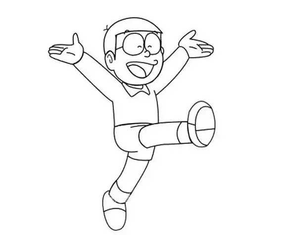 大雄幻想简笔画