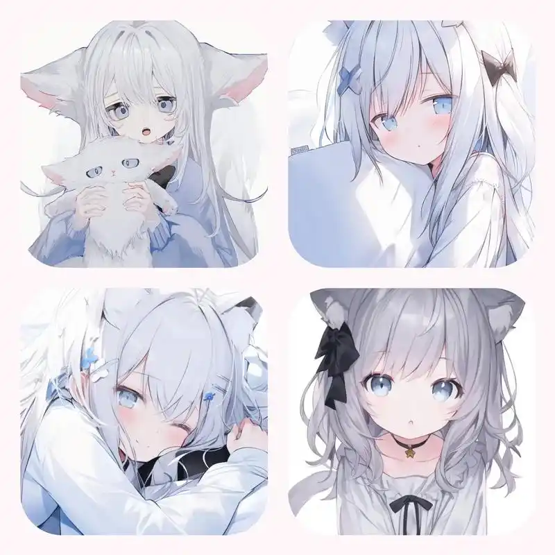 为什么不回应我的爱.#优质头像 #动漫女头 #萝莉 #白毛 - 抖音